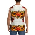 thumbnail image 4 of Balery Thanksgiving With Autumn Men's Sleeveless Muscle Shirts Workout Tank Top, Moisture Wicking, Odor Protection-Medium, 4 of 8