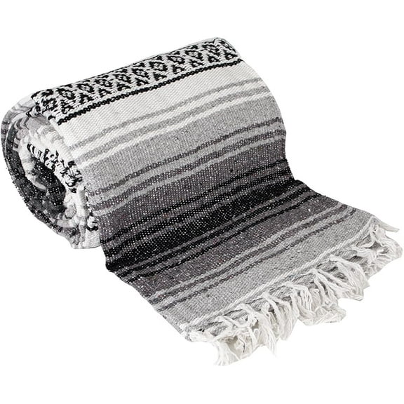 Authentic Mexican Yoga Falsa Blanket (Grey)