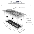 thumbnail image 6 of Caststo- 6"x14" (Duct Opening) Cast Aluminum All Metal Heavy Duty, Walkable Floor Vent Register with Air Control Feature, HVAC, No Hole- Model Express, 6 of 7