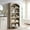 Cream, variant on SinCiDo Tall Arched Bathroom Storage Cabinet with Adjustable Shelves, 5-Tier Bathroom Cabinet for Bathroom, Kitchen, Living Room, Natural