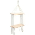 thumbnail image 6 of WORGEOUS  Shelf White Shelving Unit Decorative Home Accessories Gloss Floating Shelves Beige, 6 of 8