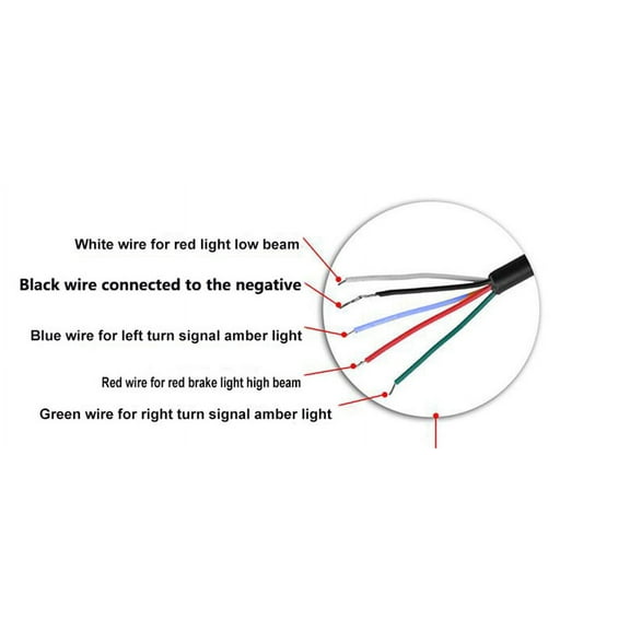 Modified Cafe Racer Motorcycle Seat Frame Hoop Loop w/ LED Brake Tail Turn Light