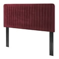 thumbnail image 1 of Tufted Headboard, King Size, Velvet, Red, Modern Contemporary Urban Design, Bedroom Master Guest Suite, 1 of 10