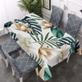 thumbnail image 2 of Yehwow Tropical Flower Plant Rectangle Tablecloth 52x70 Inch Table Cover for Kitchen Dining Party Picnic Decor, 2 of 4
