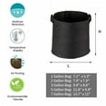 thumbnail image 3 of Deago 5-Pack 7 Gallon Plant Grow Bags Nonwoven Fabric Pots Aeration Container with Handles for Garden and Planting, Black, 3 of 9