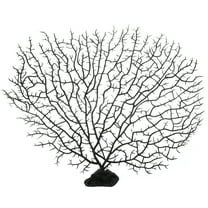 Unique Bargains 1 Pcs Colorful Coral Reef Decor Mini Faux Coral Decor for Aquarium Decorations Black 30x26cm