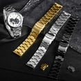 thumbnail image 7 of ANBEER 316L Stainless Steel Watch Band,Metal Heavy-Duty Matte Brushed Finish Watch Strap Replacement for Men Women,Deployment Double Flip Lock Buckle,20mm-Black, 7 of 7
