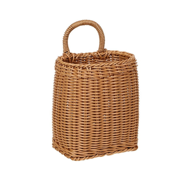 GUOOL Baskets Mounted Storage Organizer Container Hanging Vegetable Baskets Decorative 15cmx11cmx17.5cm