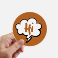 thumbnail image 1 of Mots-clefs, Sticker Joyeux Salut Mur Valise Ordinateur Portable Étiquette Pare-Chocs, 1 of 1