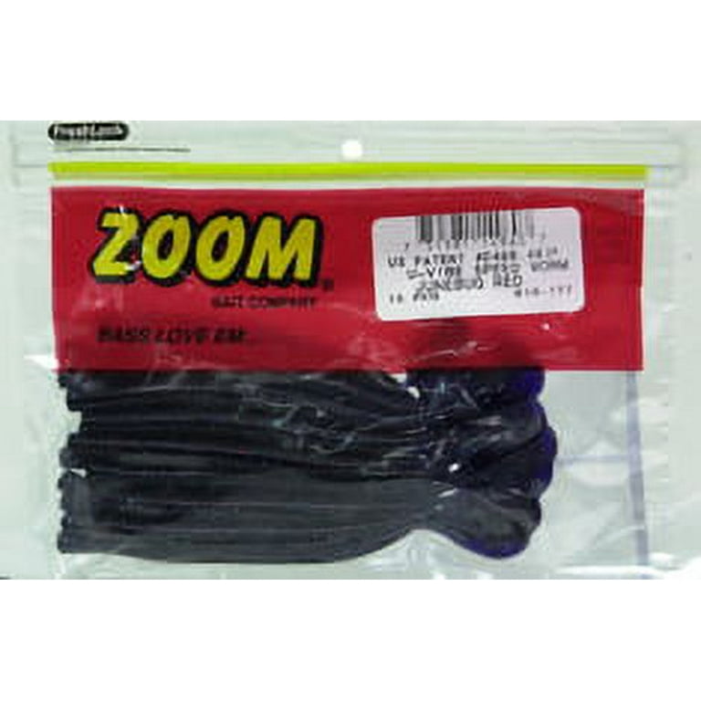 Zoom Ultra-Vibe Speed Worm 6 inch Soft Plastic Cut Tail Worm 15 pack