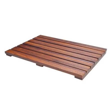 Baby Bath Mat Mold Resistant Handcrafted Teak Bath Mat with Mold Resistant Protection For A Luxury Spa Experience In or Out of the Shower! ()