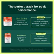 The Genius Brand Genius Pre - Clean Pre-Workout Powder for Energy, Focus & Fitness Support - No Artificial Flavors, Preservatives, or Proprietary Blends - Non-GMO - 20 Servings - Blue Raspberry