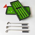 thumbnail image 4 of Baohd Mini Golf Club Pen Set with 3 Putters Flag Desktop Sports Game Course Putting Green Balls Ballpoint Entertainment, 4 of 6