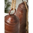thumbnail image 2 of Sullivans Set of 2 Bell Metal Ornament 20"H & 17"H Brown, 2 of 5