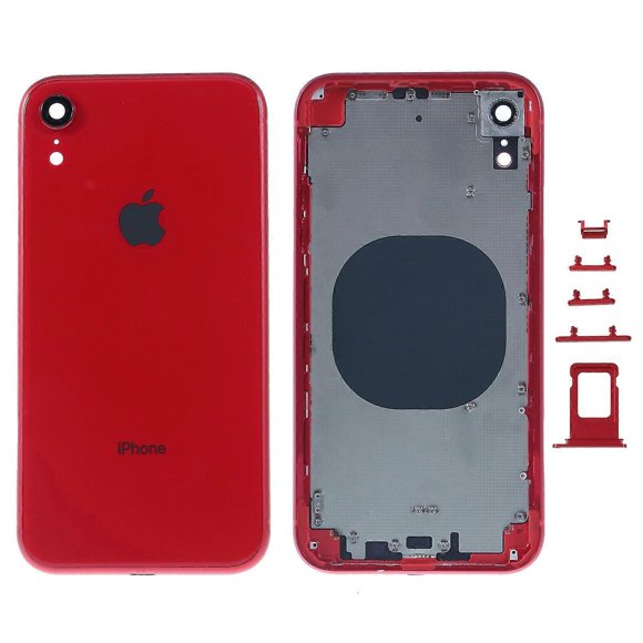 For iPhone XR Back Battery Housing Cover+Middle Plate Frame+Side Buttons,EU Version (with CE Logo)