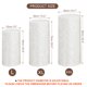 thumbnail image 2 of Uxcell Conjunto de 3 Fundas de Espandex para Cilindro, Funda para Plinto, Blanca (Tela de Terciopelo - Grande), 2 of 5