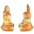 thumbnail image 2 of 7 in. Easter Bunny Pair Holding Eggs, 2 of 5