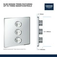 thumbnail image 5 of Grohe 29 158 Smartcontrol Triple Function Diverter Trim Only - White, 5 of 6