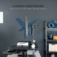 thumbnail image 4 of VIVO Black 32" Standing Desk Riser with Adjustable Dual 13" to 30" Monitor Mount, 4 of 9