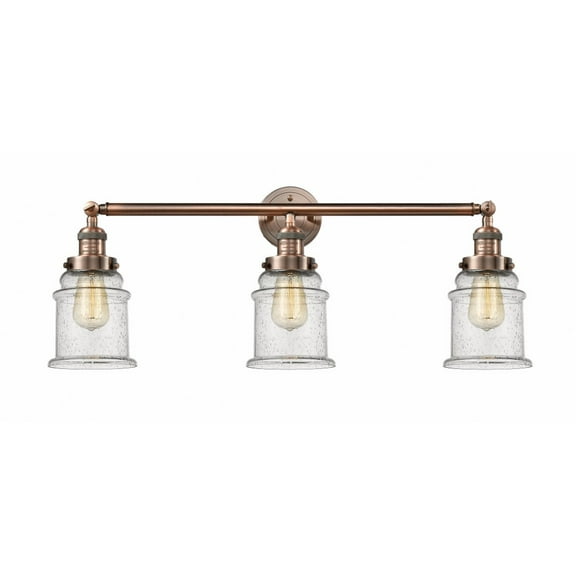 Innovations Lighting - Canton - 3 Light Bath Vanity In Industrial Style-10