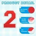 thumbnail image 3 of Uxcell Iron on Number Patches 2" Number 2 Embroidered Patch (Red, Pack of 9), 3 of 6