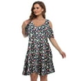 thumbnail image 5 of VEPKUL Women's Plus Size Dresses Casual A Line Flowy Swing Loose Dress with Pockets 4-NavyBlue_4X, 5 of 10