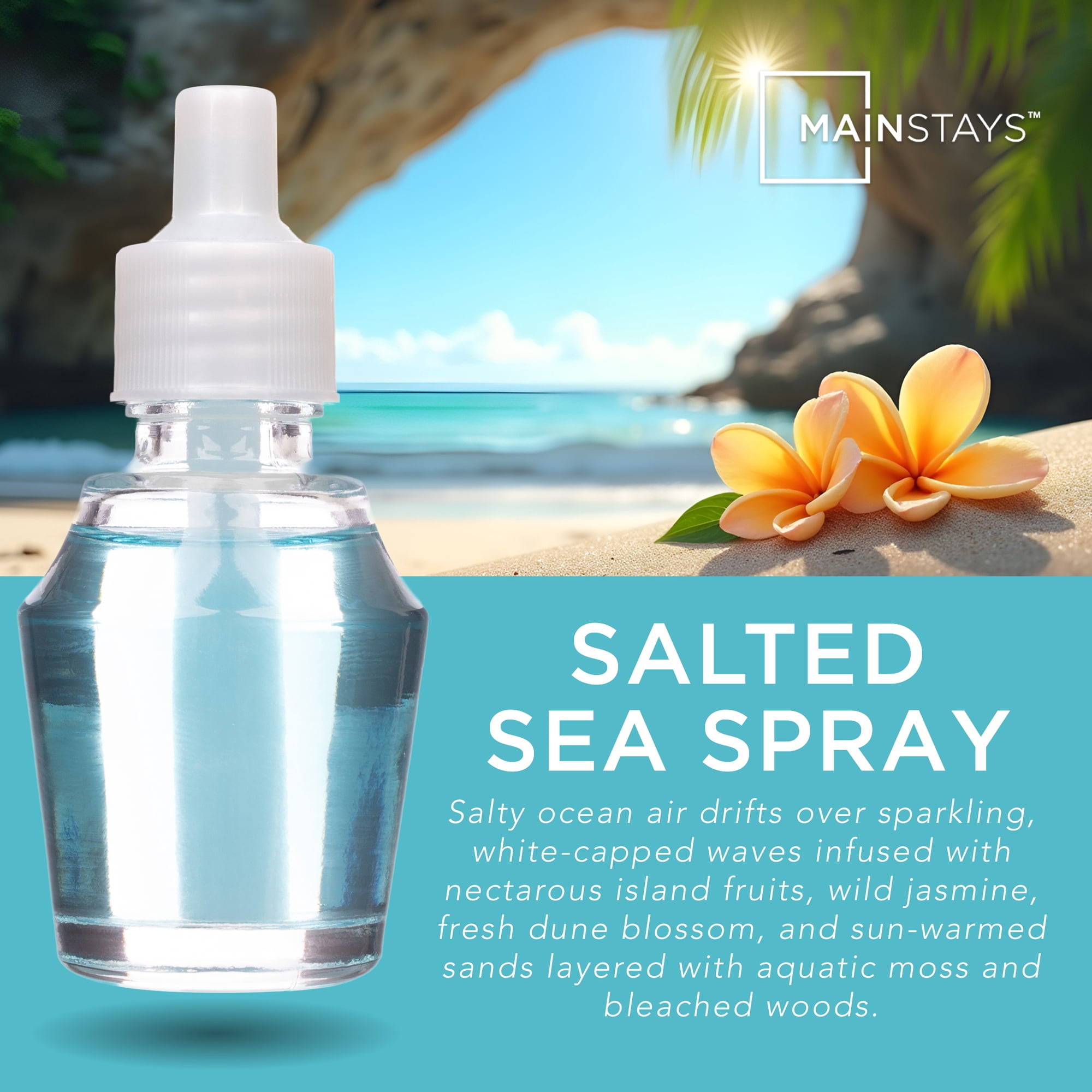 Salted Sea Spray Fragrance Oil Refill, Mainstays, 24 ml
