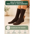 thumbnail image 3 of Comfello Diabetic Socks Crew for Men & Women – 12 Pairs of Non-Binding Neuropathy Socks, 3 of 7