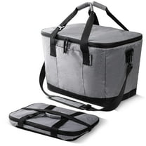 CleverMade Collapsible Tahoe Cooler - 50 Can - Heather Cool Gray/Midnight Black