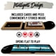 thumbnail image 4 of Juego de cribbage de viaje Dragonfly Escape plegable con bolsa, 4 of 7