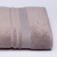 thumbnail image 5 of Melissa Linen Bath Sheet 100% Turkish Cotton 600 GSM 3 Piece Bath Sheet Set in Mocha, 5 of 5