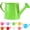 Green, variant on White Watering Can, 1l Metal Garden Watering Can, Vintage Sprinkling Can for Flowers, Indoor & Outdoor Plants, Lawn & Garden Irrigation Tool