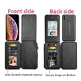 thumbnail image 2 of Wallet Phone Case For Apple iPhone XS Max / iPhone XS / iPhone X, Zipper Detachable Magnetic 8 Card Slots Card Slots Money Pocket Clutch Cover Zipper Wallet Purse Case Wrist Strap -Wine Red, 2 of 8