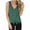 Green, variant on Nlife Women Sleeveless V Neck Buttons Tie Front Tank Top