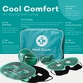 thumbnail image 3 of Medi Grade Adult Cooling Mask – Ice Face and Eye Mask with Chillgel for Puffy Eyes & Migraine Relief, 3 of 9