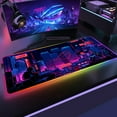 thumbnail image 3 of LKENNA Gaming RGB Mouse Pad Gamer Computer Mousepad Backlit Mause Pad Large Mousepad for Rubber Desk Keyboard LED Mice Mat, 3 of 7