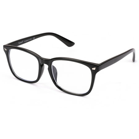 Cyxus Blue Light Blocking Computer Glasses for UV420 Protection Anti Eyestrain Headaches, Black Classic Frame Unisex(Men/Women)