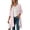 Pink, variant on Long Open Front Cardigans for Women Comfortable Knitted Layering with Three-Quarter Sleeves Comfort Wear