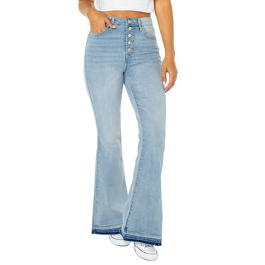 No Boundaries Juniors Pull-On Flare Jeans - Walmart.com