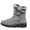Gray, variant on Women's Snow Boots Winter Warm Waterproof Slip On Mid-Calf Booties Fleece Lined Hook and Loop Outdoor Round Toe Snow Boot