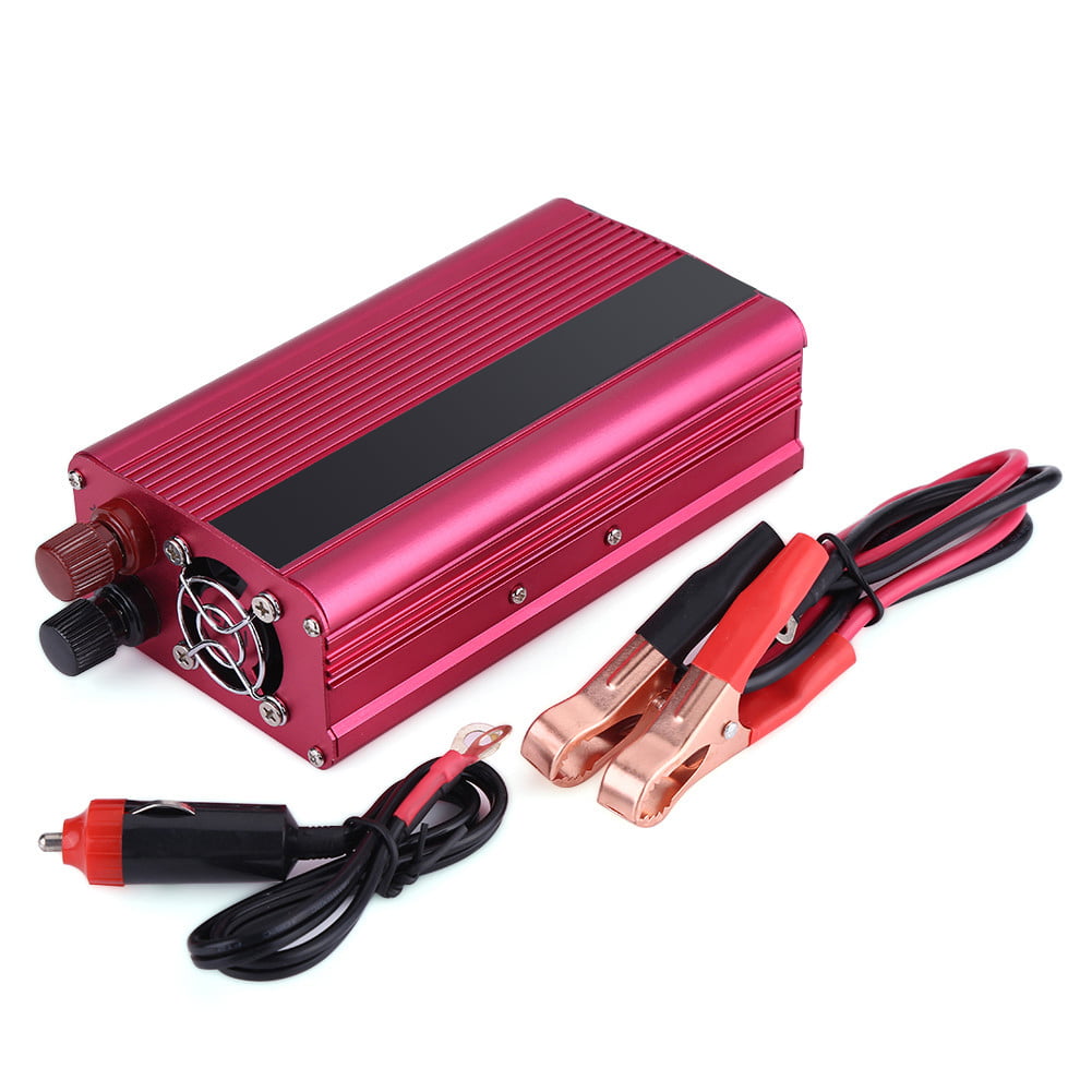 1000/1500W DC 12V to AC 110V Solar Power Inverter Converter USB Battery Charger 