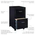 thumbnail image 4 of Space Solutions 18" Deep 2 Drawer Mobile Letter Width Vertical File Cabinet, Black, 4 of 20