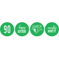 thumbnail image 2 of Darling Souvenir 190 Pcs Naughty Ninety Birthday Theme Stickers chocolate Labels-Green, 2 of 2