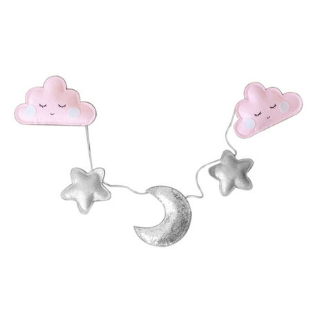 

Baby Bedroom Decor Hanging Wall String Adornment Nordic Style Stars Moon Clouds Pull Flower String Ornaments Childrens Room Crib Tent Bed Curtain Decoration