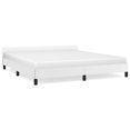 thumbnail image 2 of Casafoyer Bed Frame with Headboard White 76"x79.9" King Faux Leather, 2 of 3