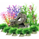 thumbnail image 1 of 13 Pcs Plantas Artificiales Decorativas Acuario Pecera Malubero  Plantas Artificiales Decorativas, 1 of 5