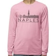 thumbnail image 2 of Skyline Naples Italy Long Sleeve Shirt Unisex 3X-Large Pink, 2 of 5