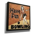thumbnail image 2 of Epic Graffiti 'Have Fun Bowling'  by Erin Clark Canvas Wall Art, 18" x 18", 2 of 7