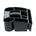 Auto Drive Universal Car Seat Organizer with Drink Holders, Black
