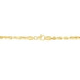 thumbnail image 2 of 14K Yellow Gold 8in 3mm Solid Diamond Cut Rope Bracelet with Lobster Clasp, 2 of 4
